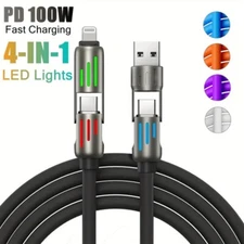 100W fast charging 3 in 1 data charging cable