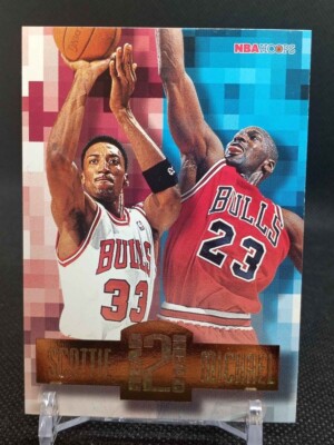 Michael Jordan Scottie Pippen 1996 NBA Hoops Head to Head Chicago Bulls
