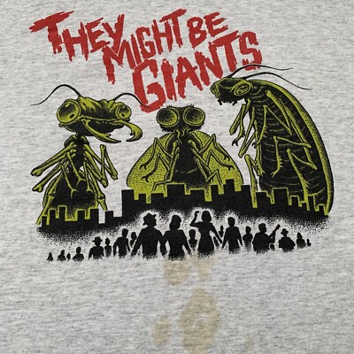 Vintage 90s They Might Be Giants Shirt Size 2XL Dial Song Bug Band