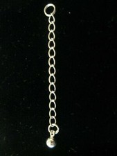 EXTENDERS 2" - 925 sterling silver bracelet/necklace extension BALL ON ONE END