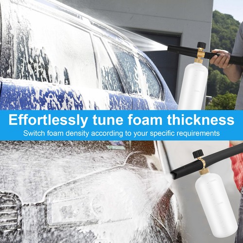 Pressure Washer Foam Cannon 1L Bottle Snow Foam Lance with 1/4" Quick