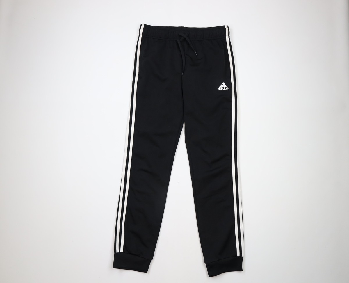 Adidas Mens Small Spell Out Striped Lightweight Cuffed Joggers Jogger Pants  | eBay