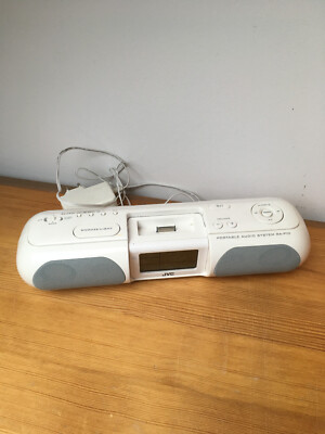 JVC RA-P10 Portables Audio System Uhr Radio mit iPod Dock