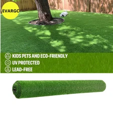(2pcs)8x6.6FT Artificial Grass Mat Carpet Fake Synthetic Garden Landscape Lawn