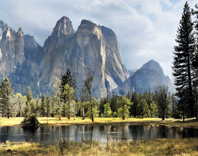 Cathedral Spires and Rocks, Late Afternoon, Yosemite Nation 14 x 11'' Photo Print