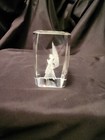 ANGEL INSIDE GLASS 3D ART PIECE PAPERWEIGHT BEVELED — photo 4
