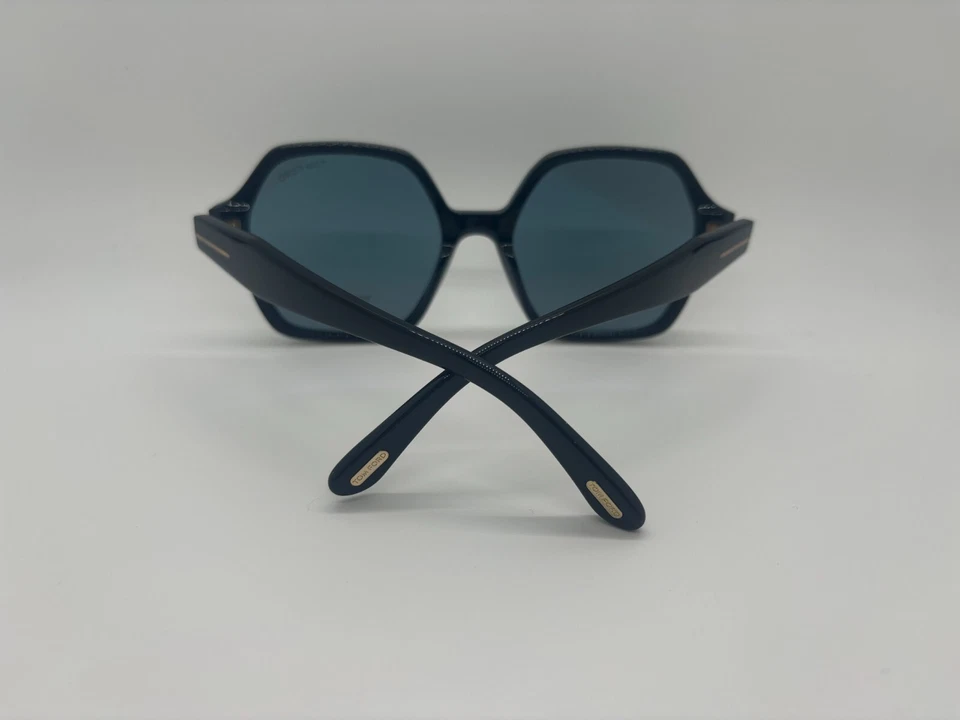 Nuevo TOM FORD TF1032 ECO 01A Gafas de sol negras 56-19-140 mm SIN ESTUCHE Foto 4 de 4