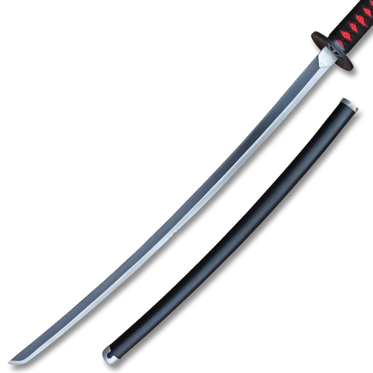 DEMON SLAYER - TANJIRO kamado Black NICHIRIN SWORD KATANA Metal | eBay