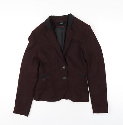 H&M Damen Sakko Blazer rot Größe 4 Knöpfe
