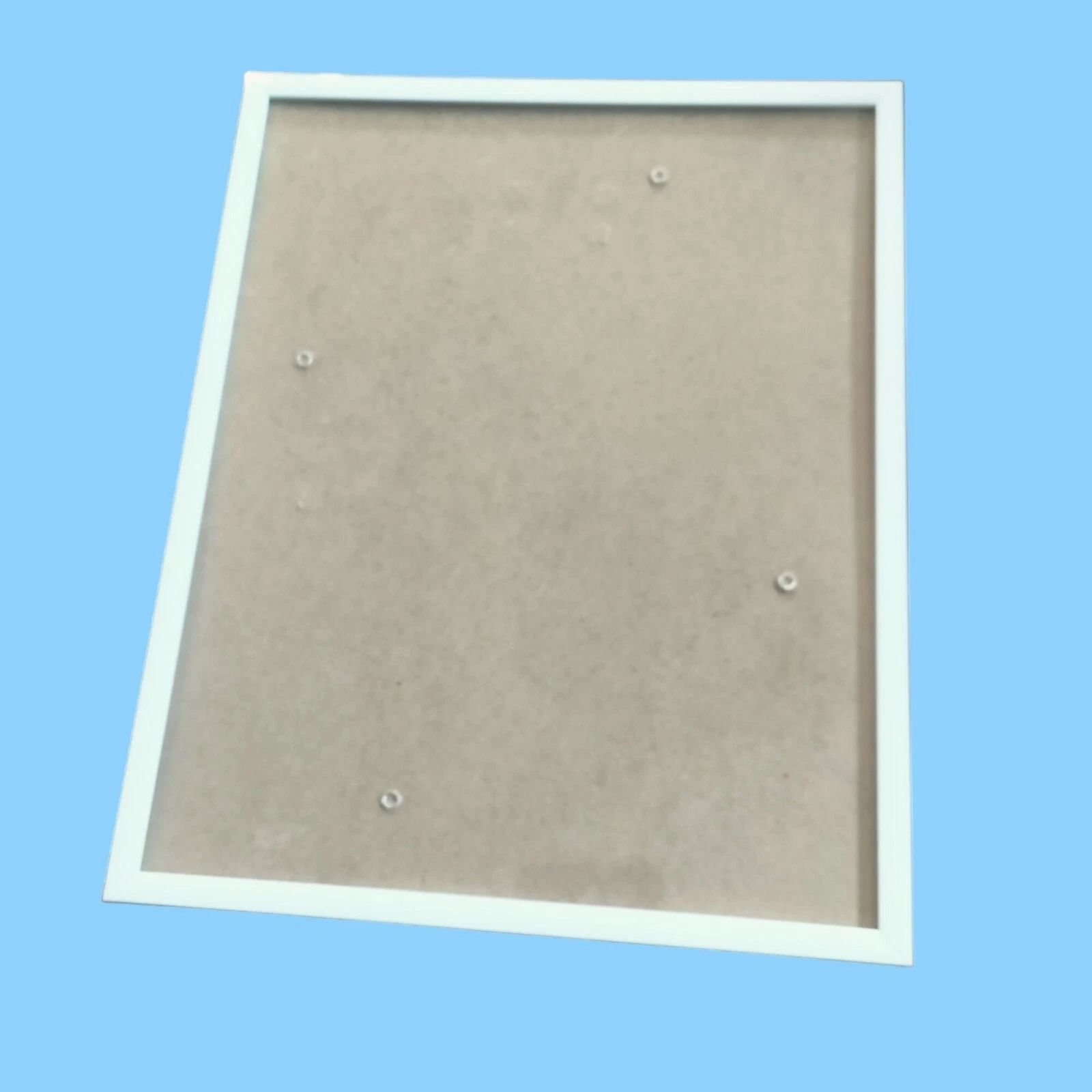 White Metal Frame Glass Wall Mount New 10 x 8