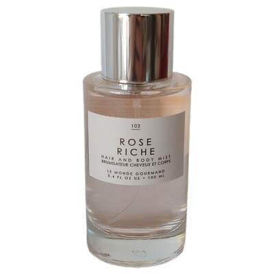 Rose Riche Le Monde Gourmand Fragrance 3.4oz Hair and Body Mist Spray Brand New