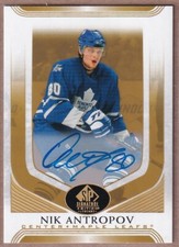 2020-21 SP Signature Legends Gold Spectrum #192 Nik Antropov AUTO - MAPLE LEAFS