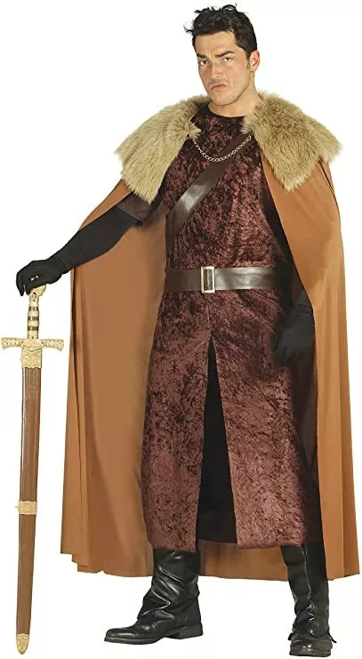 Guirca Costume Carnevale Signore delle Torri Alte Uomo Vestito da Vichingo  Lord