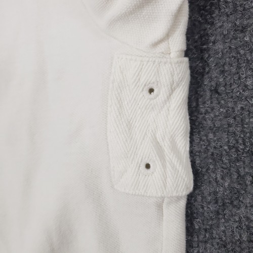 ralph lauren polo shirt mens large dual match pony ecru cream and brown - Picture 7 of 9