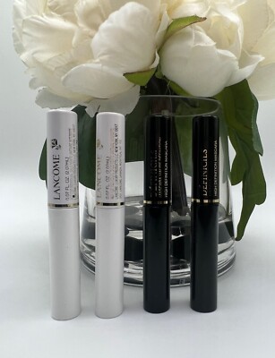 Set of 2 X Lancome Definicils Mascara + 2 X Cils Booster XL Base 0.07oz Each