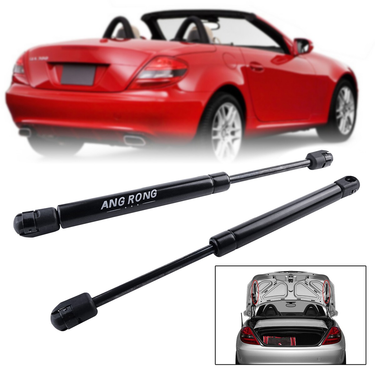 2x Bonnet Gas Struts For Mercedes-Benz SLK R171 Cabriolet 2004-2011 – 330N Each 4 thumbnail image