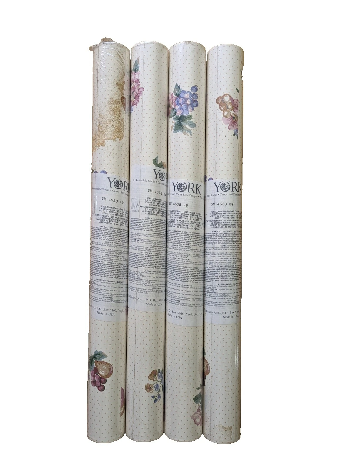 YORK Vintage/Retro Floral Wallpaper Rolls & Sheets