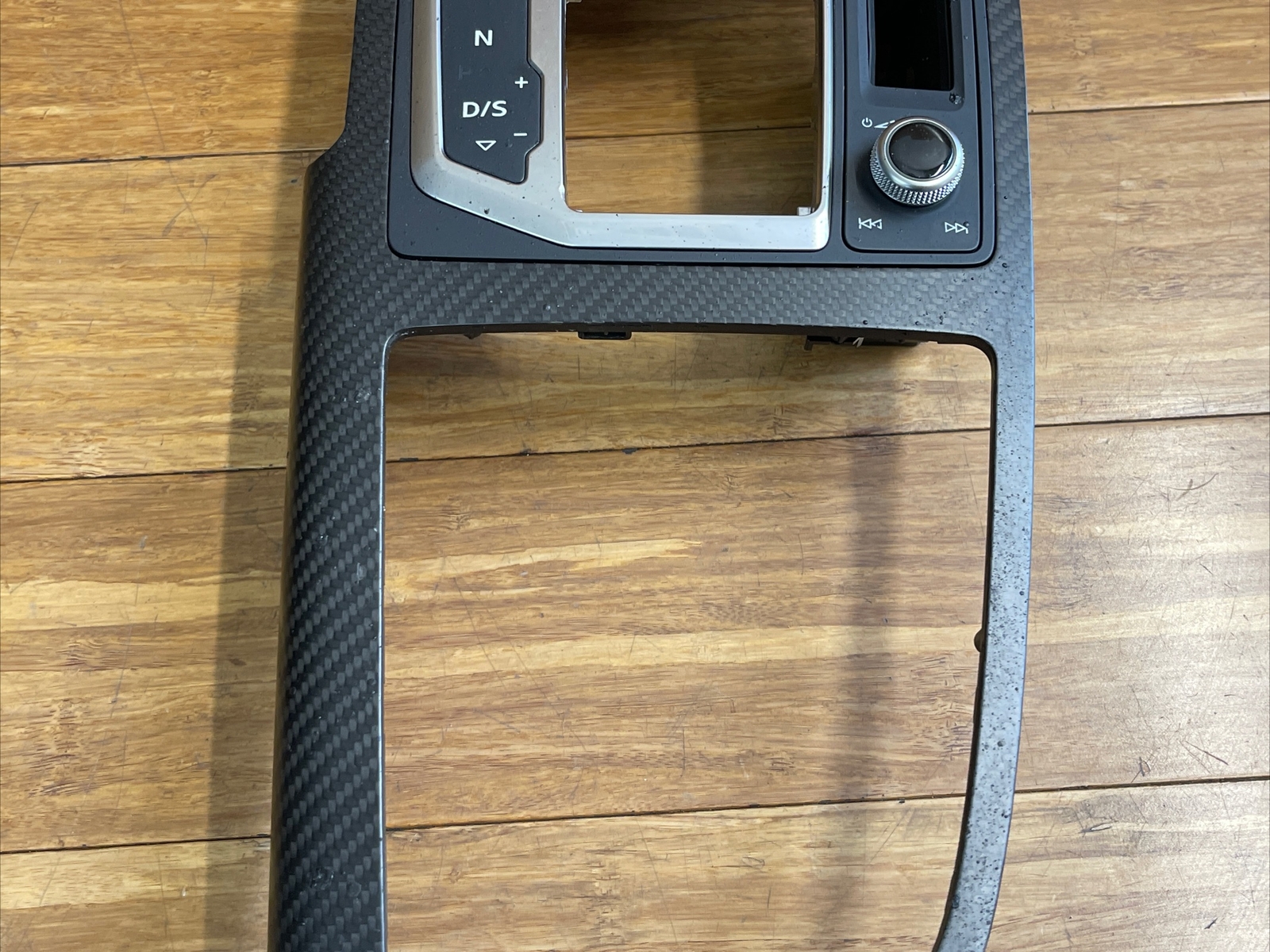 2017-2023 Audi R8 4S Center Console Carbon Fiber Trim Insert OEM *NOTE