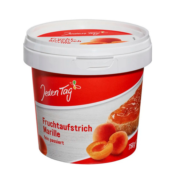 Marille Konfitüre Marmelade Fruchtaufstrich Jeden Tag 1 bis 6 Stck 750g