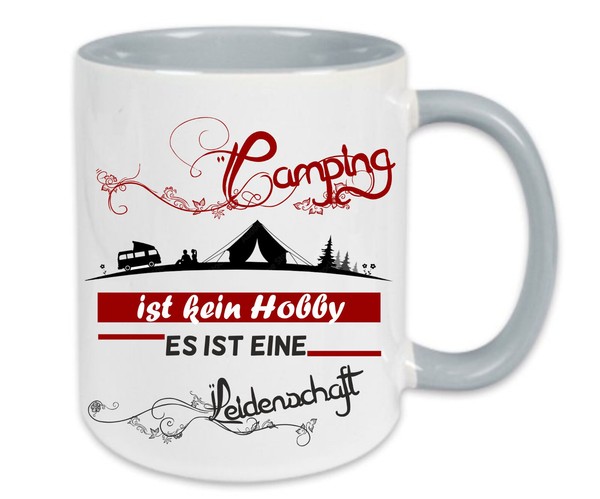 "Kaffeetasse/Kaffeebecher \" Camping Ist Kein Hobby Es Ist Eine Leidenschaft \""-image