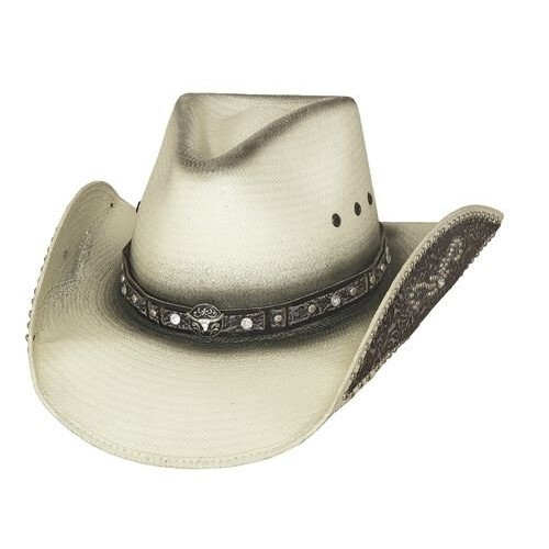 Chapeau Western Bullhide Pure Country Noir - Style Cowboy/cowgirl Fait Main En Paille