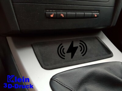 BMW E90 E91 E92 E93 20W Wireless charger Alcantara Mittelkonsole Ablagefach