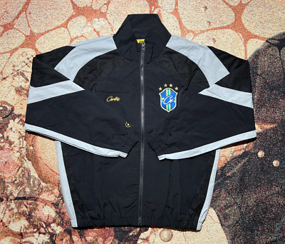 Corteiz Olympic Shuku Brasil Jacket Black Size Medium Brand 