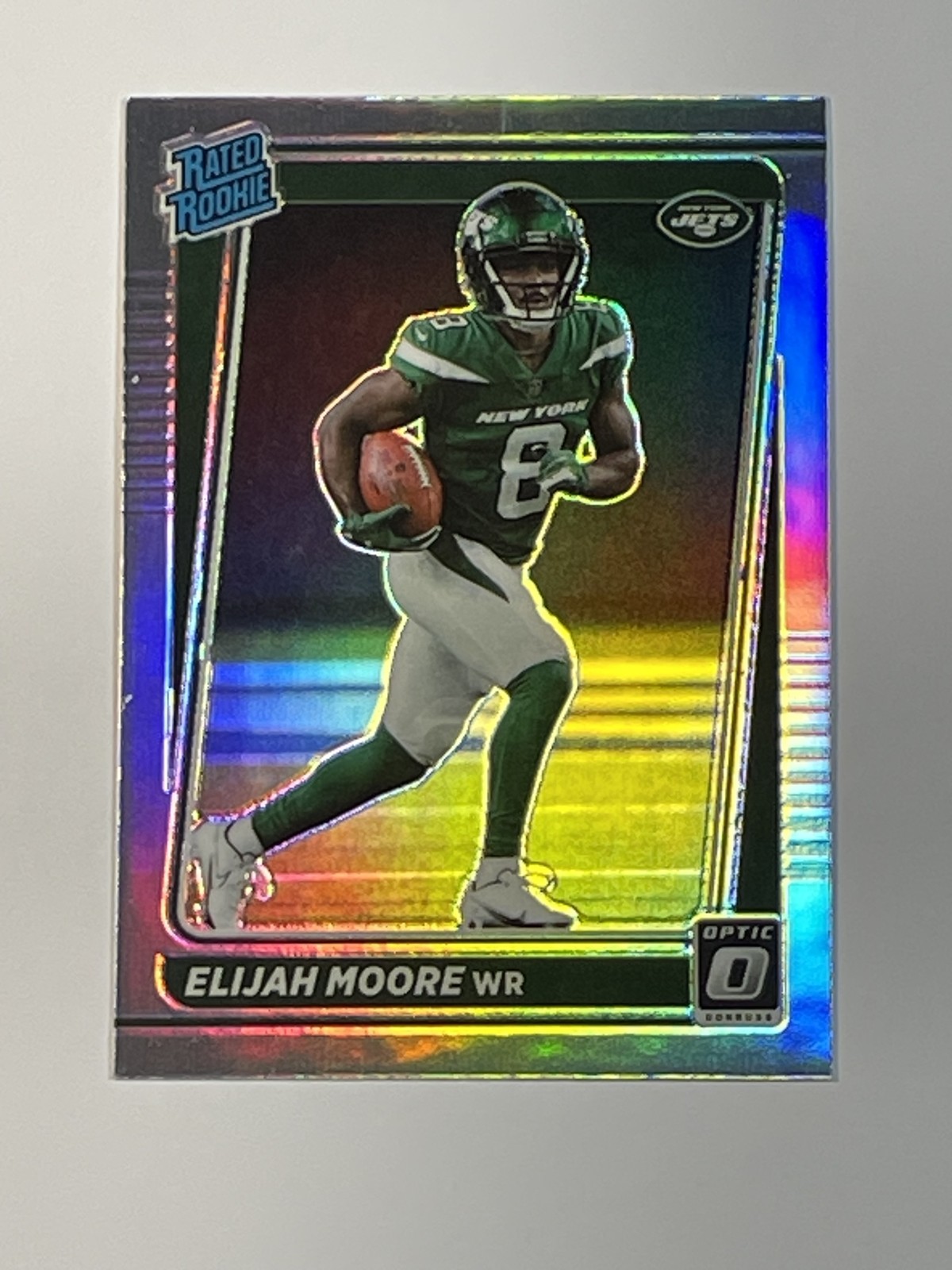 2021 Donruss Optic #216 Elijah Moore Holo RC