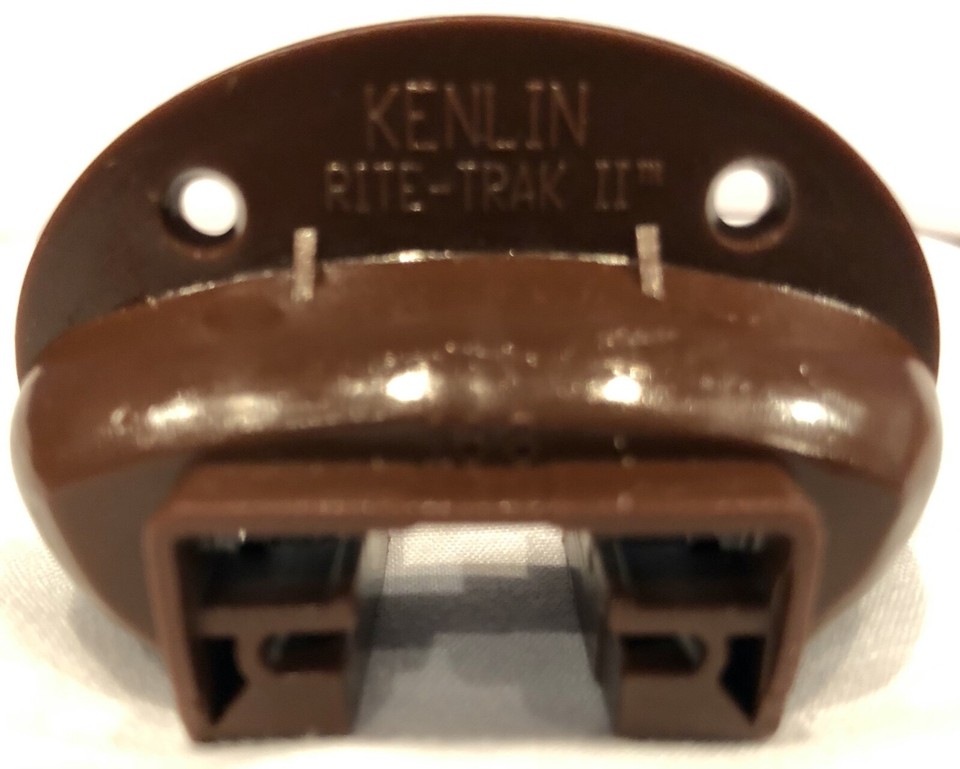 Genuine Kenlin Rite Trak II Plastic Glides - 10 Pack For Drawer Slides, Brown