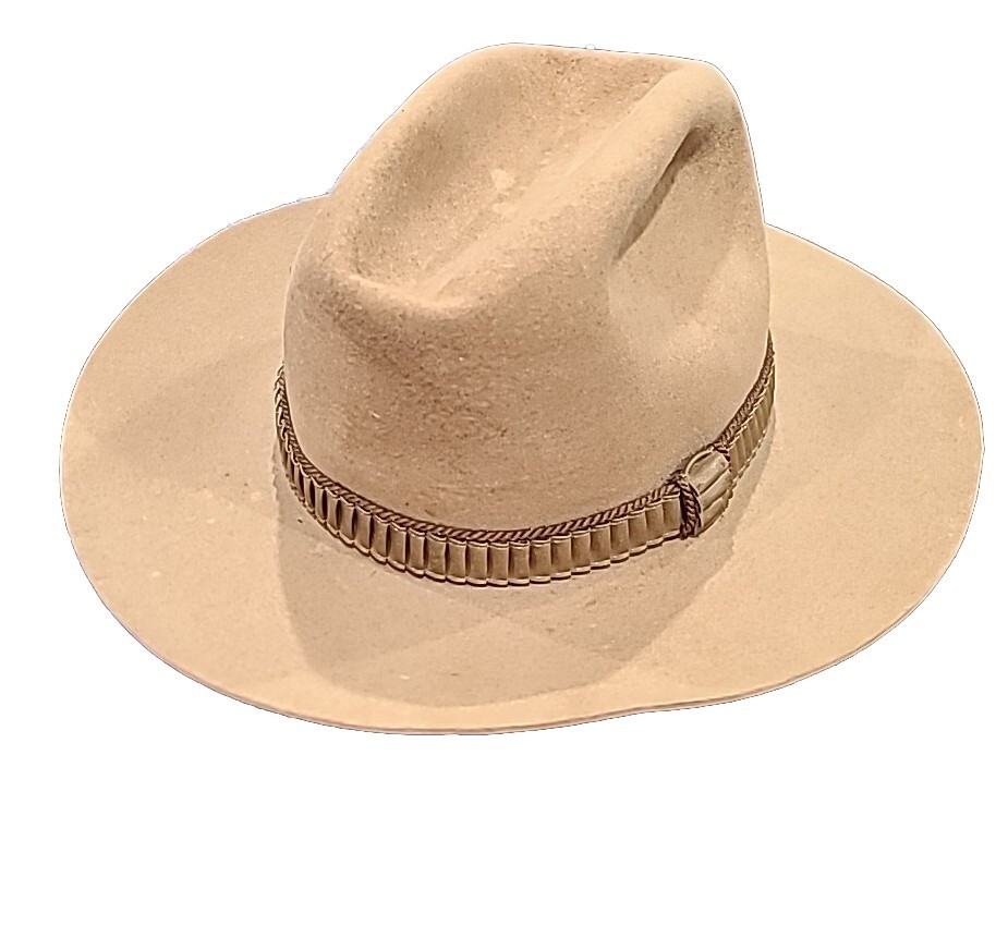 VTG John B Stetson Cowboy Hat 4X Beaver Bill Bullocks Tan VTG John B Stetson Cowboy Hat 4X Beaver Bill Bullocks Tan