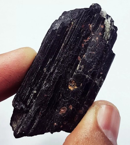 Loser Edelstein 176,40 ct 100 % natürlicher schwarzer Turmalin Brillant grob zertifiziert - Bild 2 von 6