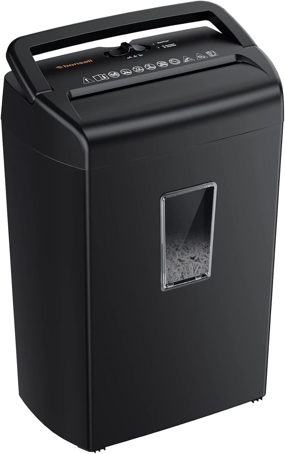 Bonsaii 10-Sheet Cross Cut Paper Shredder, 5.5 Gallon for Home Office Heavy Duty-image