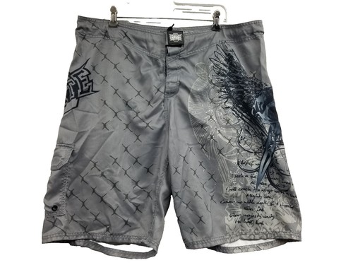 Ecko Unltd Amped Up Fight Shorts - MMA UFC | Brand New | White