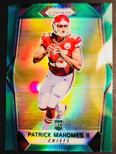 2017 Panini Prizm Patrick Mahomes II #269 Green Prizm Rookie RC MVP KC Chiefs