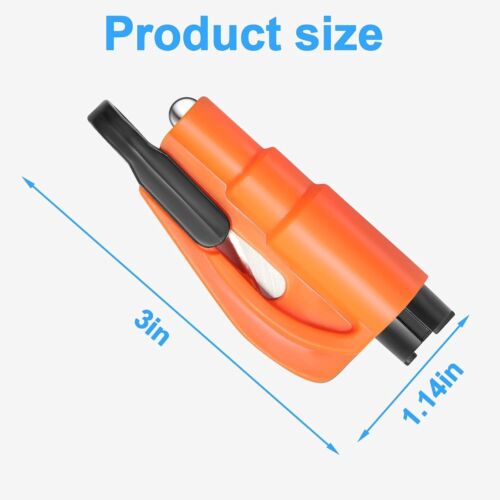 3PCS Car Emergency Window Glass Breaker Seatbelt Cutter Keychain, Family Rescue! - Picture 2 of 12
