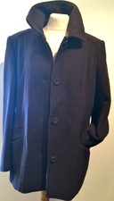 Vintage Soft Wool Blend Brown Lined Jacket B 44" - Zippered Pockets