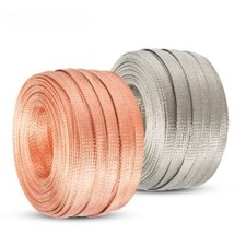 10Meters Copper Tinned Bare Ground Braid Lead Wire Metal Sheath Wire Cable