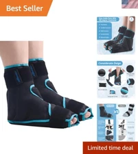 Full Coverage Gel Ice Boot for Ankle & Heel Pain - 2 Pack for Maximum Relief