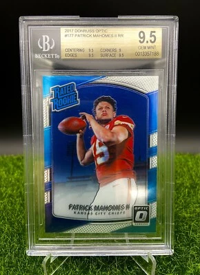 Patrick Mahomes II 2017 Donruss Optic Rookie Card BGS 9.5 Gem Mint #177 RR - Bild 1 von 4