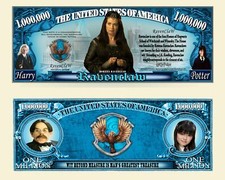 OUR HARRY POTTER HOUSE OF RAVENCLAW NOVELTY NOTE (25 Bills)