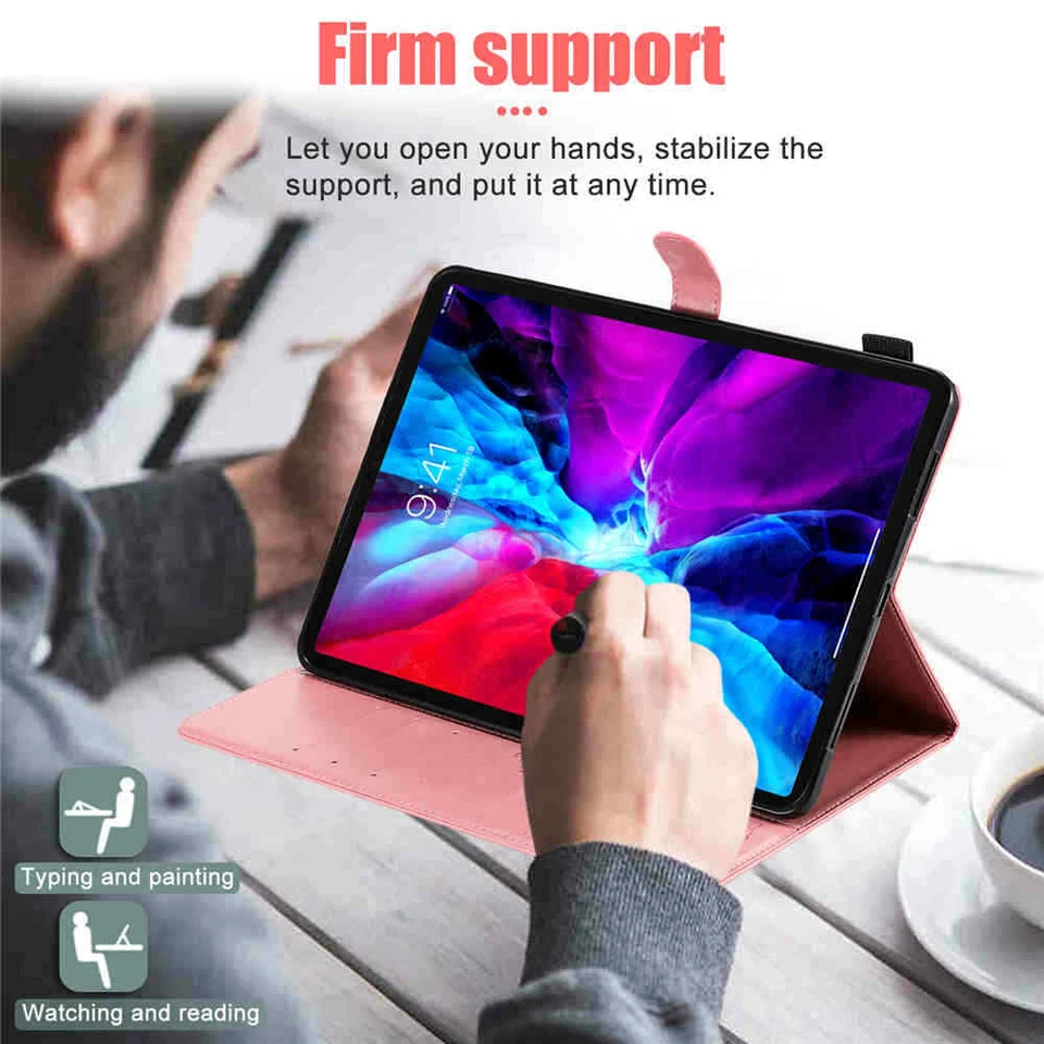 For iPad 5th 6th 7th Generation/Mini/Air/Pro Magnetic Flip Leather Case Cover - Image 3 of 4