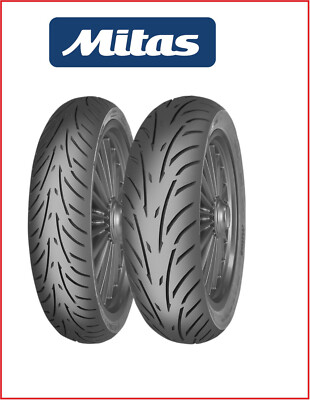 Paar Bereifung Reifen Mitas 120/70-12-58P 130/70-12-64P TOURING FORCE