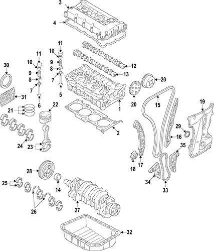 Genuine Kia Valve Lifters 22226-2G001
