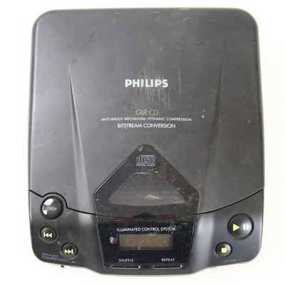 Tragbarer CD Player Philips AZ 6815/00H Schwarz Gebraucht Defekt