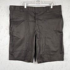 Dickies Flex Work Shorts Mens 42 Black Regular Fit Uniform Twill Workwear Cargo