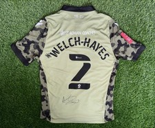 GENUINE MILES WELCH-HAYES SIGNED MATCH WORN COLCHESTER UNITED FA CUP SHIRT