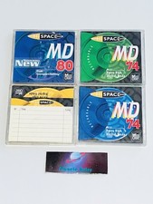 4 Minidisc Hi Space + Boitier 74/80 Audio Recordable Color Collection