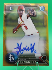 2016 Bowman Chrome Prospects Gold Refractor /50 Junior Fernandez #BCAP-JF Auto