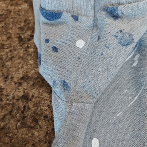 Polo Ralph Lauren Big Pony Mesh Gray/Navy Paint Splatter Boy Youth L(14-16) Polo - Picture 7 of 11