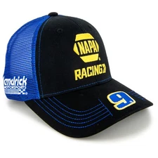 Chase Elliott Exclusive Victory Lane NAPA Racing Team Mesh NASCAR Hat Black/Blue